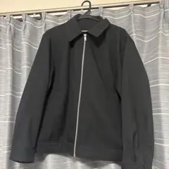 ブラック ジッパーブルゾン　GU
