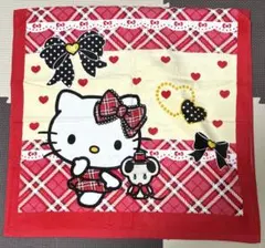 キティ　チェック柄バスタオルのサムネイル