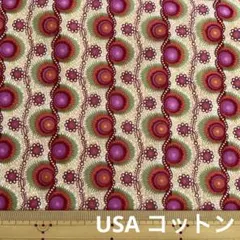 最終セール　USA コットン　抽象柄　ベナテックス