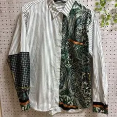 セール　美品　ザラ　シャツ　ペイズリー　バンダナ