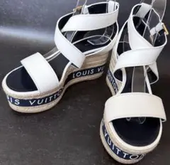 LOUIS VUITTON ホワイト ストラップサンダル