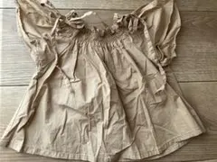 petit main 半袖ブラウス サイズ90 ベージュ