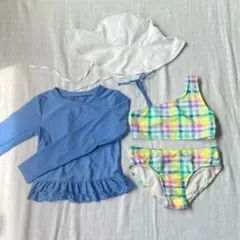 cat&jack ラッシュガード 水着 iplay 帽子 セット 100 110