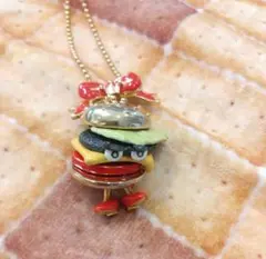 Q-pot. MS.ハンバーガー ネックレス