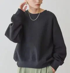 【美品】フクレジャガードプルオーバー　 ブラック　L
