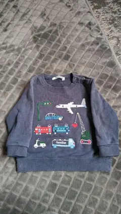 ⭐️専用商品⭐️familiar 乗り物刺繍 トレーナー 80cm2枚セット