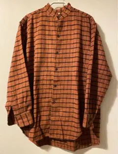 kaptain sunshine フランネルスタンドカラーシャツ