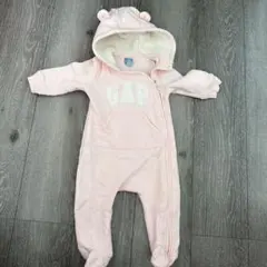 babyGAP ベビーギャップ くま耳付き カバーオール ロンパース ピンク