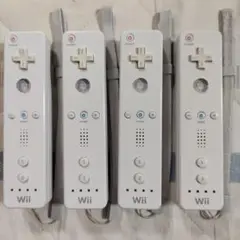 ニンテンドー Wii　Wiiリモコン シロ　4個セット