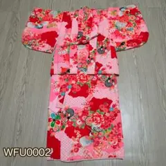 【美品】七五三 お宮参り 3歳 女の子 着物 被布セット レトロ 花柄 リメイク