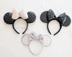 ディズニー　リゾート　ミニー　ミニーマウス　カチューシャ　3個セット