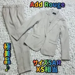 Add Rougeアッドルージュ パンツビジネスセットアップスーツ グレーXS5