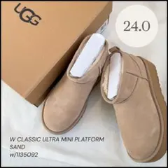 【UGG】 ウルトラミニ＊プラットフォーム＊サンド＊24cm＊厚底＊正規品