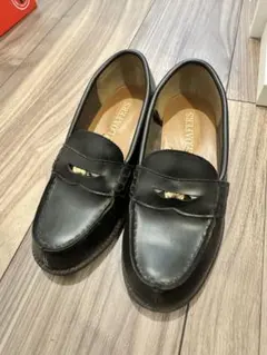 20cm⭐︎PLOAFERS 黒いレザー ローファー