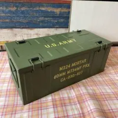 ミリタリー 収納ケース 小物入れ 道具入れ　アメリカン　ARMY 缶のサムネイル