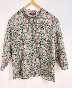 V&A MUSEUM✴︎ウィリアムモリス　八分袖シャツ