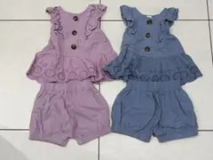 アカチャンホンポ セットアップ チュニック ショートパンツ 双子 90