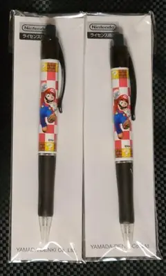 ◆ 新品・未開封 ◆ スーパーマリオ ノック式タッチペン 2本