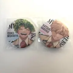 僕のヒーローアカデミア ジャンプGIGA 緑谷出久 爆豪勝己 缶バッジセット