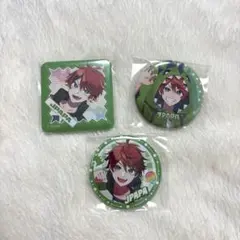 カラフルピーチ　JAPAPA じゃぱぱ　缶バッチ　3点セット