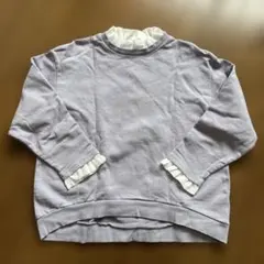 devirock 薄紫 フリル付き トレーナー