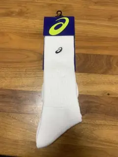 asics バレーボールソックス XWS621 24cm ホワイト ブラック