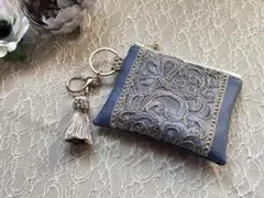 h*r様 インド刺繍リボン ちいさなポーチ