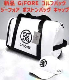 新品 ジーフォア G/FORE 黒 ゴルフバッグ ボストンバッグ キャップ