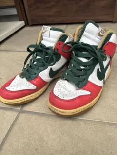 Nike ハイカットスニーカー レッド/ホワイト/グリーン