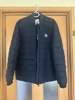 adidas ネイビー キルティングジャケット M