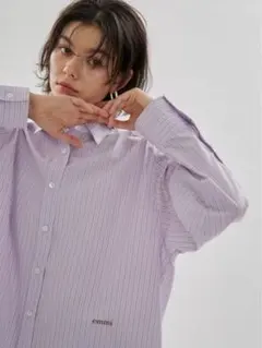 「 Tシャツが乾くまで 」蒼井優さん着用*emmi ストライプシャツ 長袖