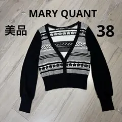 MARY QUANT マリークワント Vネックニットカーディガン サイズ38美品のサムネイル