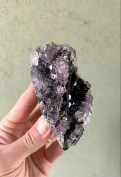 高品質 ヒマラヤ産エレスチャルクォーツ 大きめ パーム 虹入り 底面