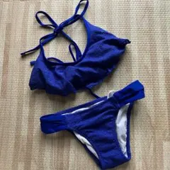 三愛水着楽園　PEAK&PINE ビキニ　セパレート　上下セット　ブルー　青のサムネイル