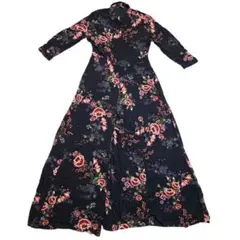 美品✨【ZARA womanザラ】ボタニカル花柄マキシシャツワンピースSのサムネイル