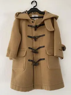 バーバリー　ベージュ ダッフルコート フード付き
