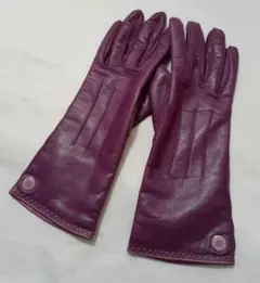 COACH コーチ レザーグローブ 手袋 カシミヤ