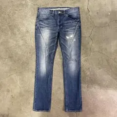NUMBER NINE ナンバーナイン ダメージ加工 音符 ダーツデニムのサムネイル