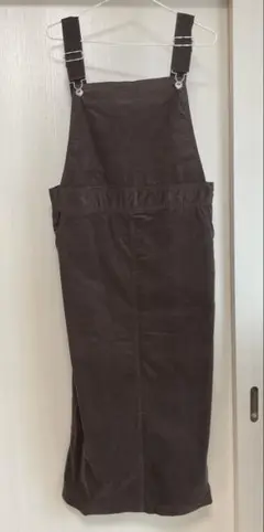 Coleman ブラウン コーデュロイ ノースリーブオーバーオール