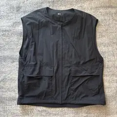 ユニクロC フルジップベスト BLACK S(ユニセックス)のサムネイル
