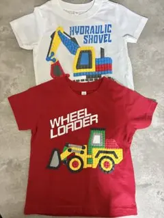 西松屋 はたらくくるまTシャツセット100cm