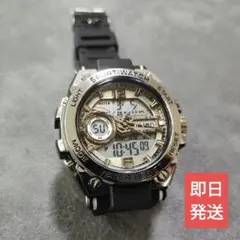 【新品】デジアナ腕時計 シルバーブラック LIGE【ラバーバンド】デカアツ