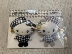 サンリオ　ハローキティ　ヘアクリップセット　モノクロガーリーふたごコーデ　②