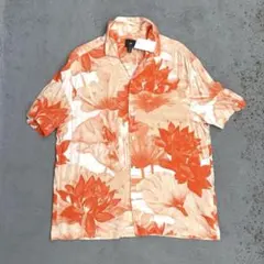 未使用タグ付✨roshell ボタニカル柄 アロハシャツ - メルカリ