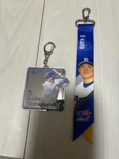 中日ドラゴンズ　ボンフィン　アクリルキーホルダー　村松開人　5番