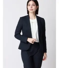 新品　SUIT square フロントタックブラウス 7分袖 ウォッシャブル