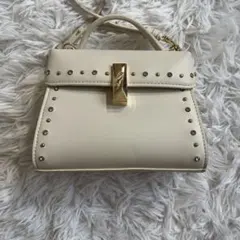 COACHコーチ かごバッグ ホワイト バニティバッグ ショルダーバッグ