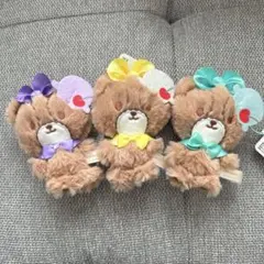 タイニーチャム カラフルアイスクリームマスコット パープル イエロー グリーン