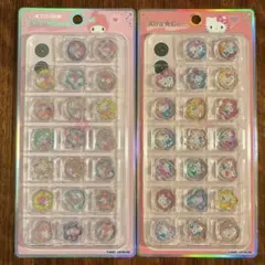 ハローキティ マイメロディ おはじきシール キラコロ カミオジャパン セット