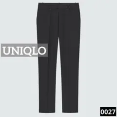 k*o様 0027 UNIQLO ストレッチテーパードアンクルパンツ ブラック
